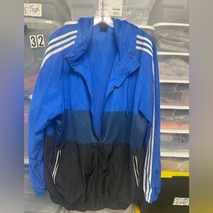 Adidas Windbreaker Track Jacket- Mens XL